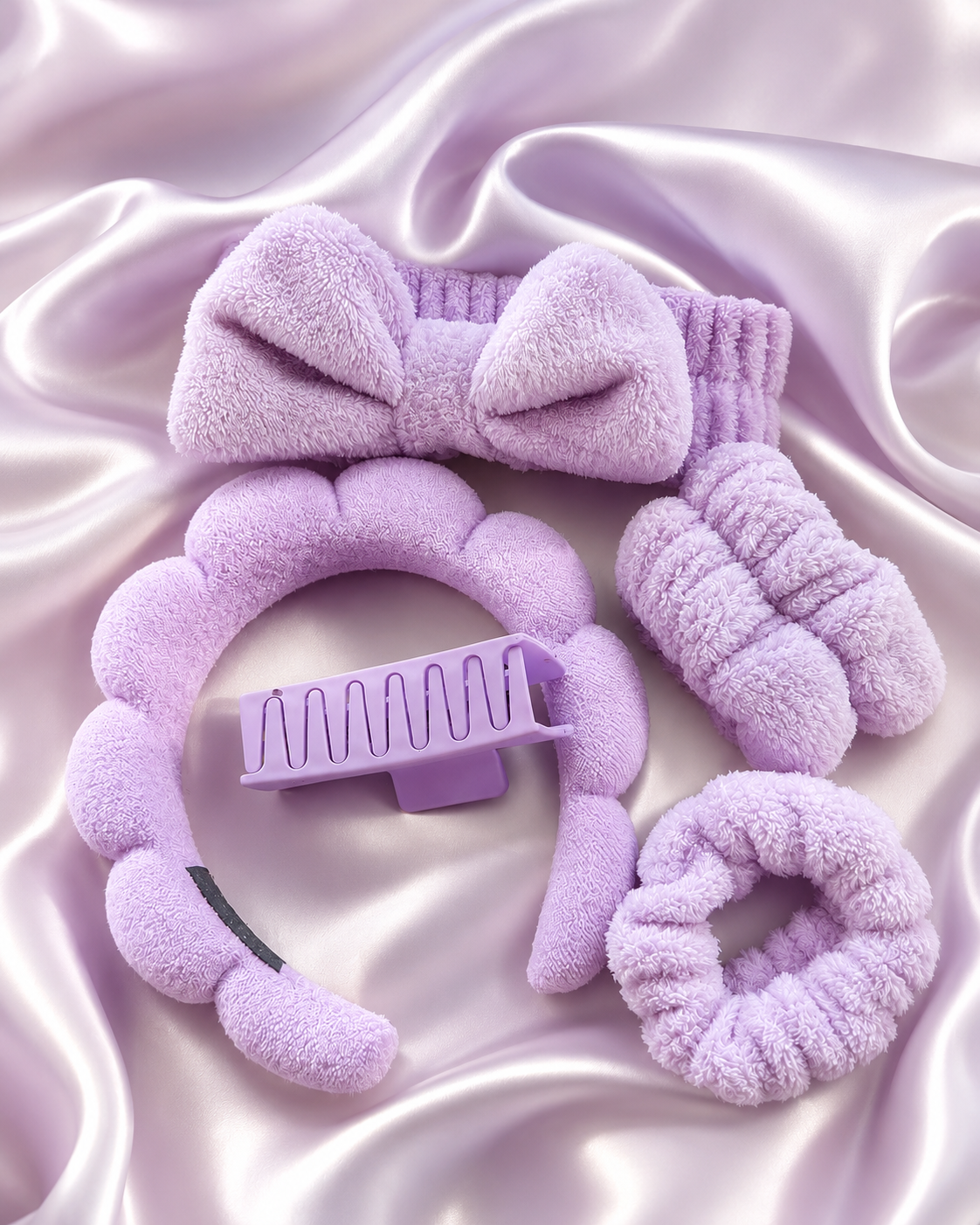 Hair & Wristband Set - Purple